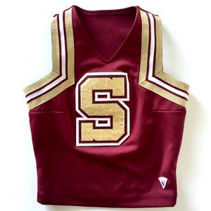 But I'm a Cheerleader! - Vintage Varsity Cheerleading Top - Glitter Gold - S